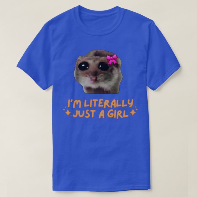Jag är bara en Ledsen Hamster. T Shirt (Design framsida)