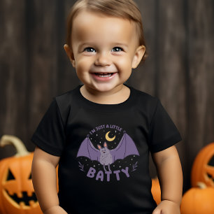 Jag är bara en liten batty Funny Halloween Fladder T Shirt
