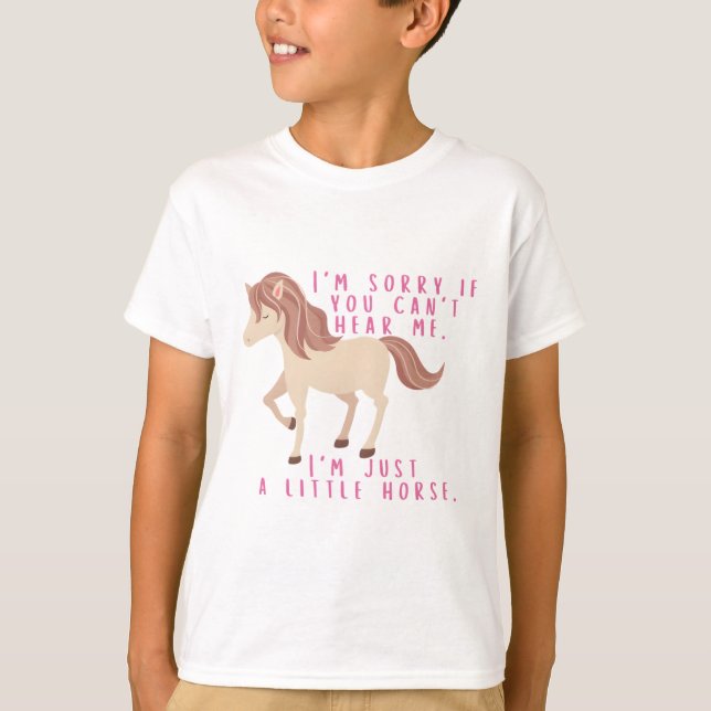Jag är bara en liten häst. t shirt (Framsida)