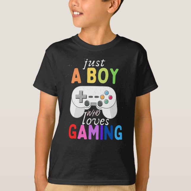 Jag är bara en pojke som Kärlek Game Player. T Shirt (Framsida)