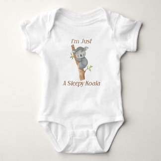 Jag är bara en Sömnig Koala Cute Baby Design T Shirt