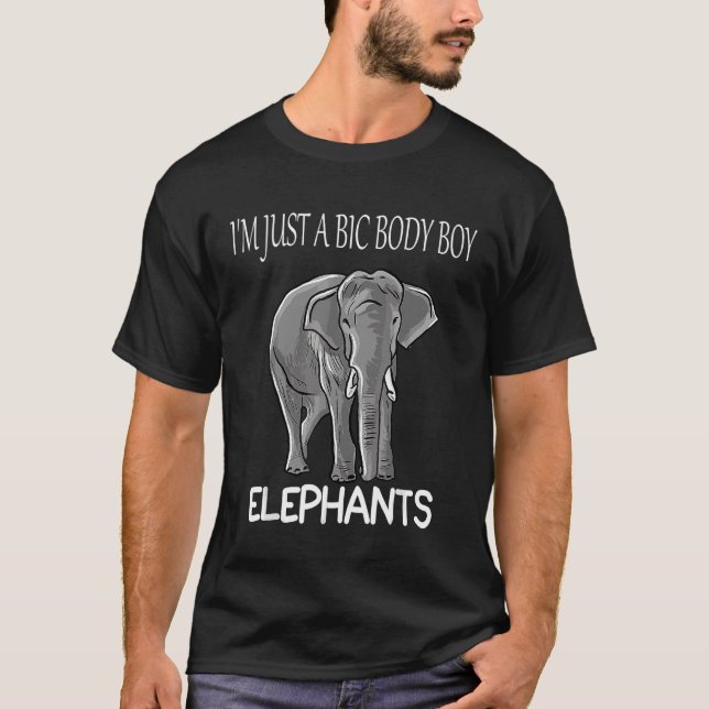 Jag är bara en stor kropp, Elephant Classic Graphi T Shirt (Framsida)