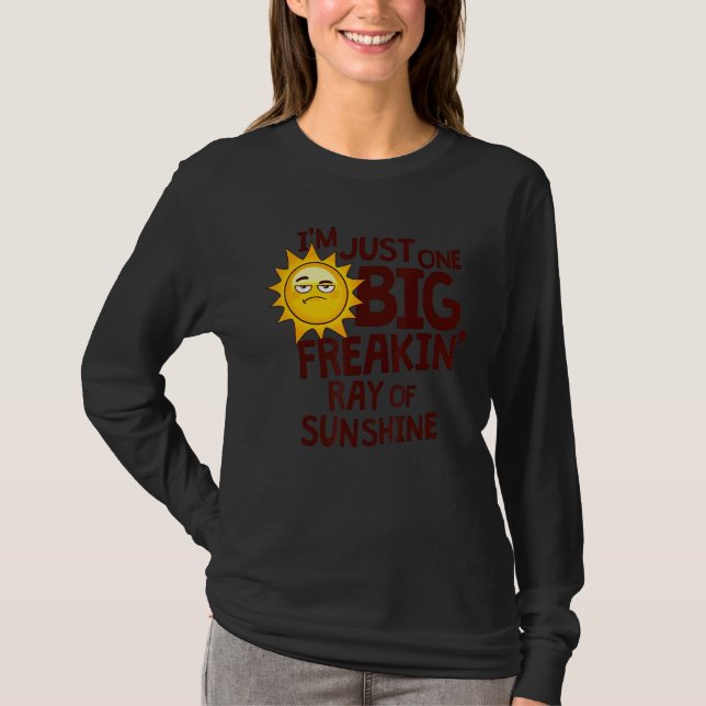 Jag är bara en stor solskensröta. t shirt (Framsida)