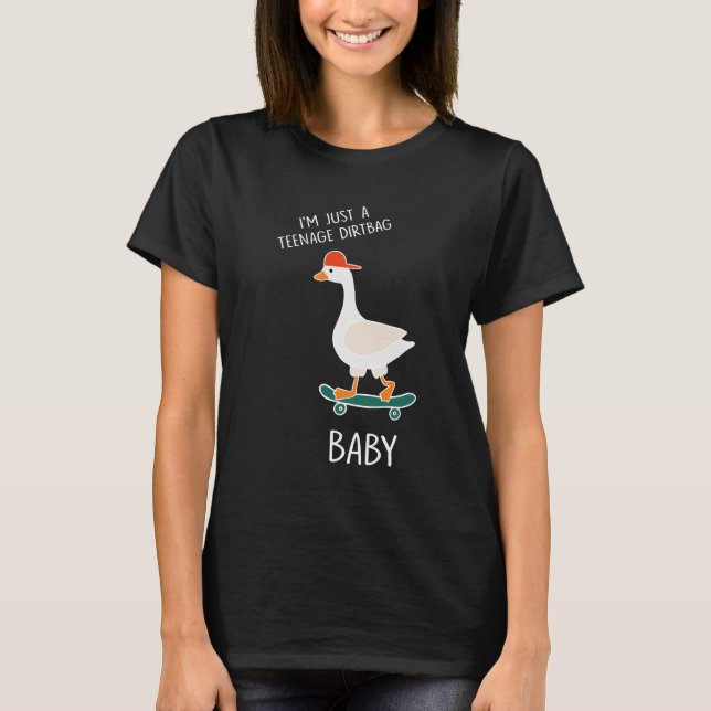 Jag är bara en Teenage Dirtbag Baby T Shirt (Framsida)