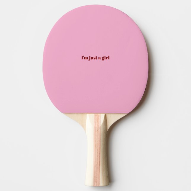 jag är bara en tjej pingisracket (Framsidan)