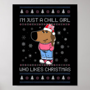 Jag är bara en tjej som gillar Jul, fuktig Swe Poster