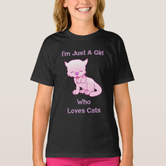 Jag är bara en tjej som Kärlek äter T Shirt