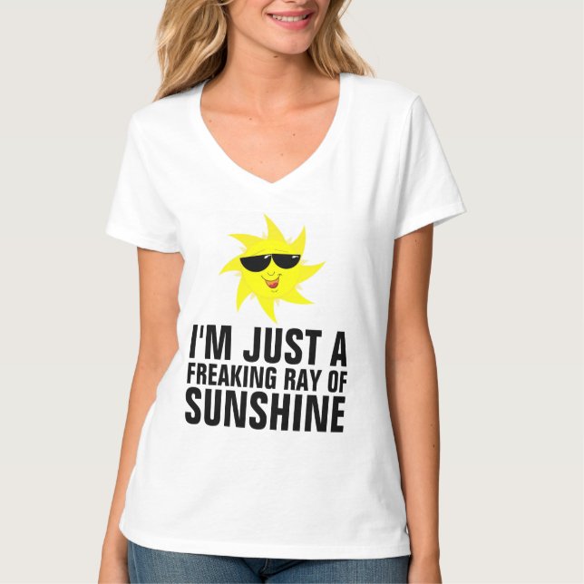 JAG ÄR BARA EN TOKIG SOLSTRÅLE Roliga T-Shirts (Framsida)