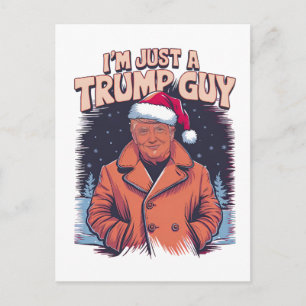 jag är bara en Trump-kille Chill Guy Meme Trump T- Vykort