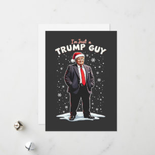 Jag är bara en Trump-kille Chill-kille jul tomte Julkort