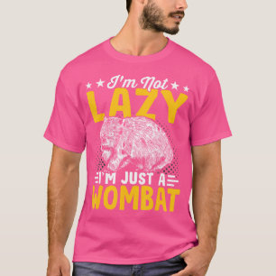 Jag är bara en Wombat Australian Animals Owner T Shirt