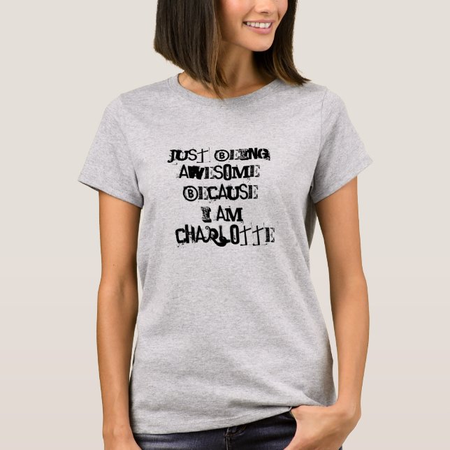 Jag är bara Fantastisk för att jag är Charlotte Tee (Framsida)