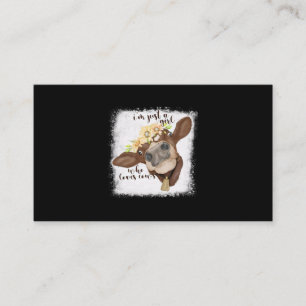 Jag är bara flicka som Kärlek Cows Bleached Shirt Visitkort