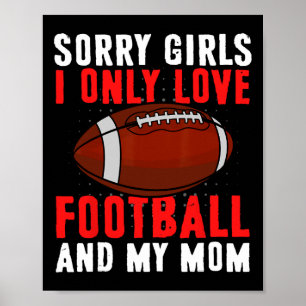 Jag är bara fotboll i Kärlek och min hjärtans dag Poster
