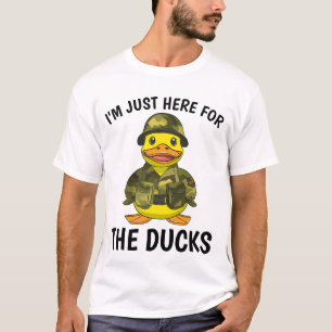 Jag är bara här för Ankor kryssande militärskepp T Shirt