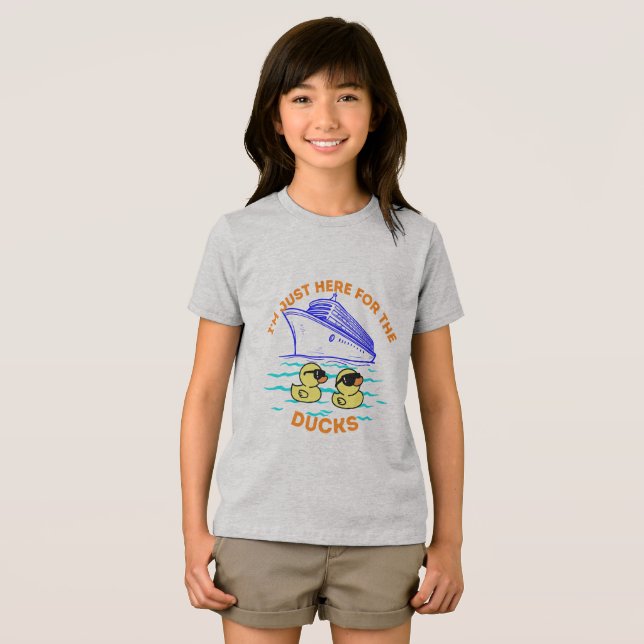 Jag är bara här för Ankor-kryssningen T Shirt (Framsida Full)