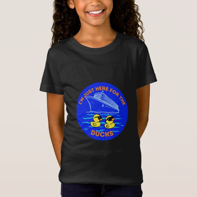 Jag är bara här för Ankor-kryssningen T Shirt (Framsida)