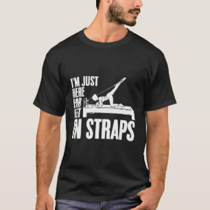 Jag är bara här för att äta i banden Yoga Fitness T Shirt