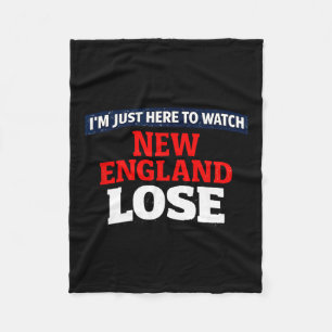 Jag är bara här för att titta på new england förlo fleecefilt