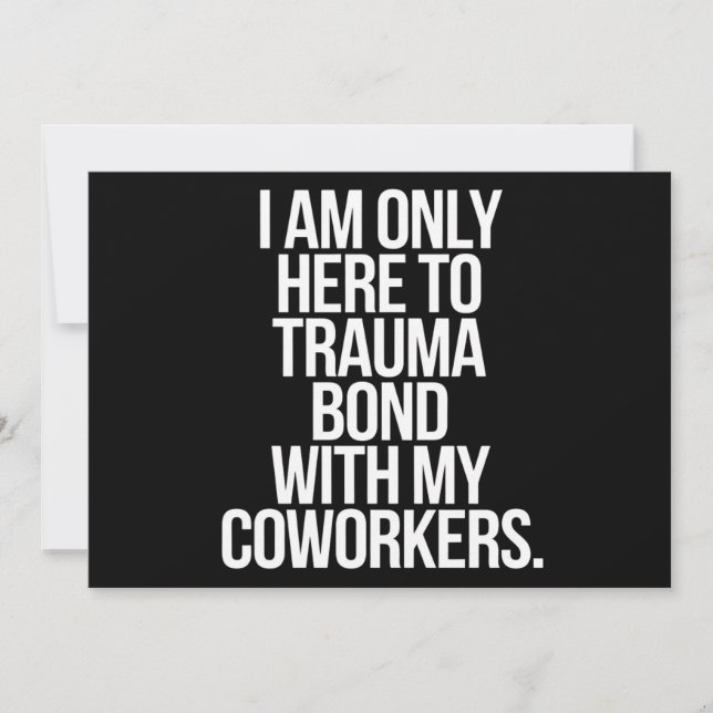 Jag är bara här för att traumaanknyta till mina ko inbjudningar (Framsida)