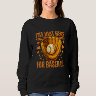jag är bara här för baseboll t shirt