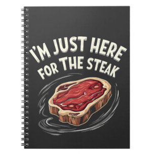 Jag är bara här för biffen Kött Älskare Anteckningsbok