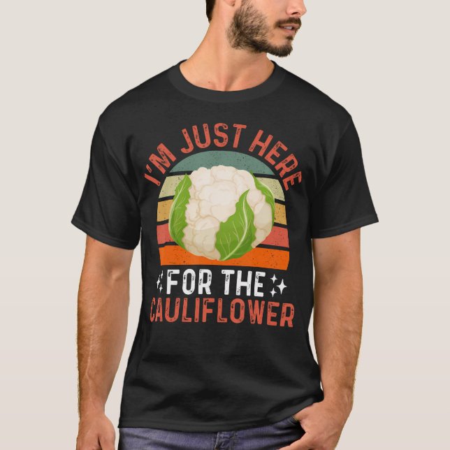 Jag är bara här för blomkålen - Blomkål Fe T Shirt (Framsida)