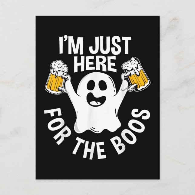 Jag är bara här för boon helg vykort (Framsida)