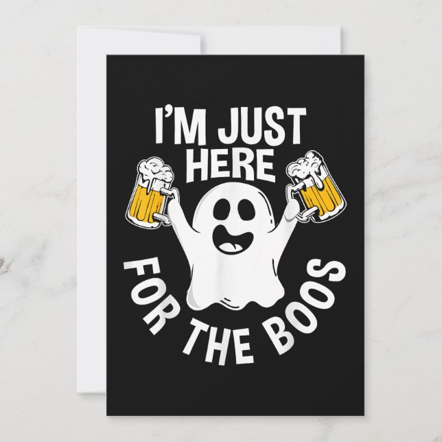 Jag är bara här för boon inbjudningar (Framsida)