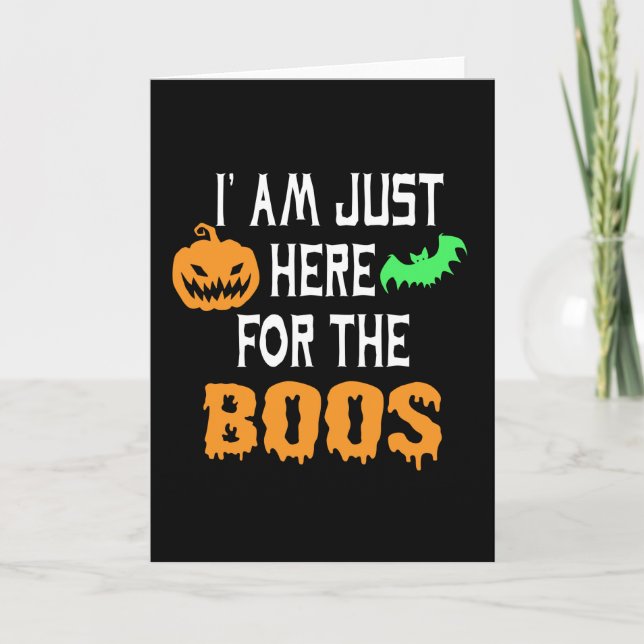 Jag är bara här för boon kort (Framsida)