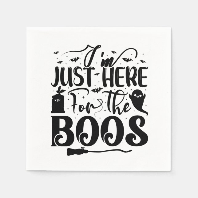 Jag är bara här för boon pappersservett (Framsidan)