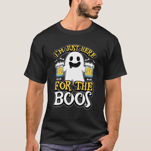 Jag är bara här för Boos - Ghost Sprit - Hallowed T Shirt (Framsida)