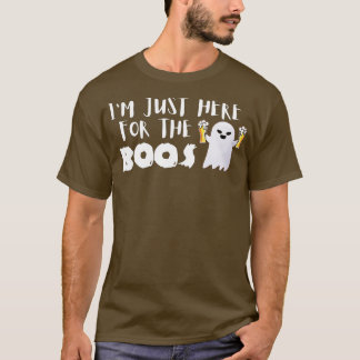 Jag är bara här för Boos Halloween Funny Ghost T Shirt