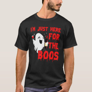 Jag är bara här för Boos Halloween Pumpkin Ghos T Shirt