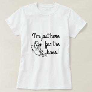 Jag är bara här för boos konstiga spöke t shirt
