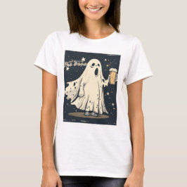Jag är bara här för Boos - Lustigt drickande Ghost T Shirt