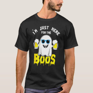 Jag Är Bara Här För Bu Halloween Pumpa Spöke T Shirt