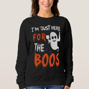 Jag är bara här för bu Halloween-spöke ler T Shirt
