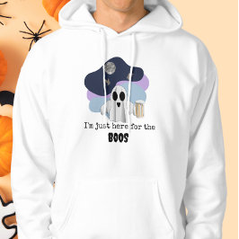 Jag är bara här för Buarna Roligt Halloween-spöke Hoodie