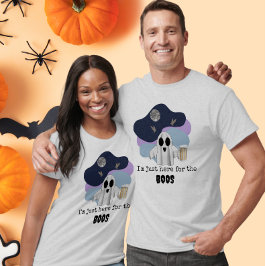 Jag är bara här för Buarna Roligt Halloween-spöke T Shirt