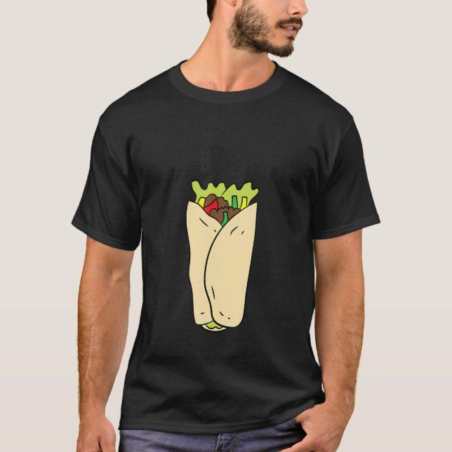 Jag är bara här för Burritos T Shirt (Framsida)