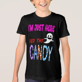Jag är bara här för Candy - Cute Halloween T Shirt