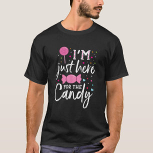 Jag är bara här för Candy Funny Halloween Kids T Shirt