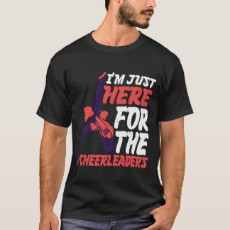 Jag är bara här för Cheerleaders retro T Shirt