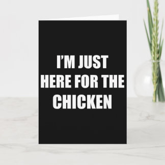 Jag är bara här för Chicken Halloween Party-kuppen Kort