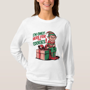 Jag är bara här för Cookies design T Shirt