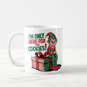 Jag är bara här för cookies-designen kaffemugg