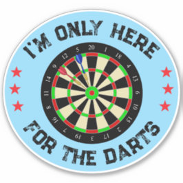 Jag Är Bara Här För Dart Rolig Dartspelare Klistermärken