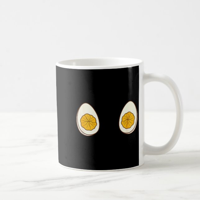 Jag är bara här för de änglahackade äggen Roligt p Kaffemugg (Höger)