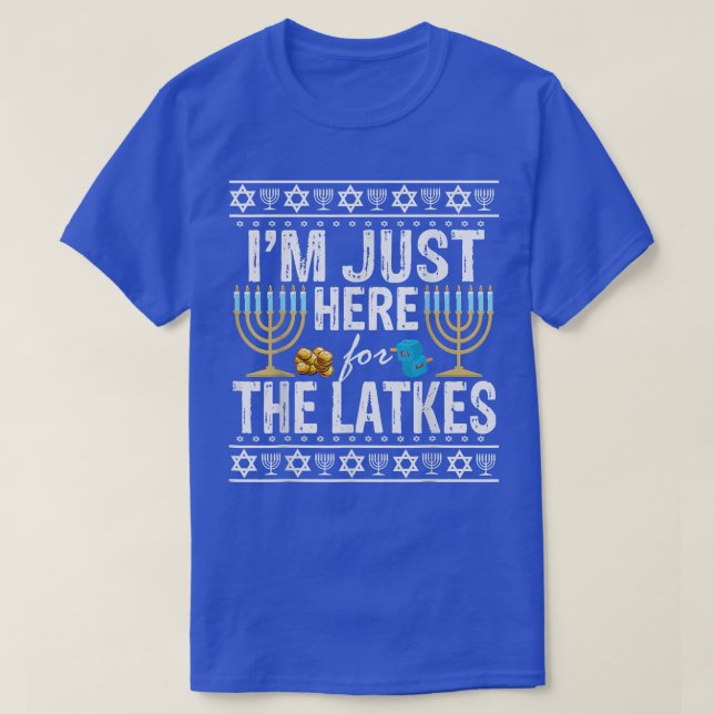 Jag är bara här för de latinska judarna t shirt (Design framsida)